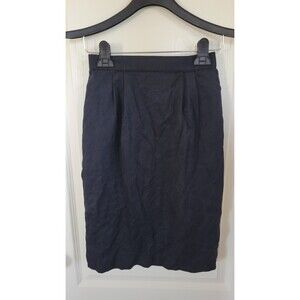 Women's Silk Black Pencil Skirt